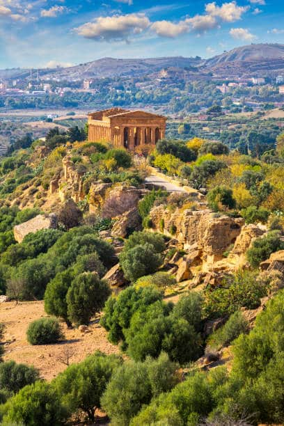 templo de la Concordia y guía de Agrigento